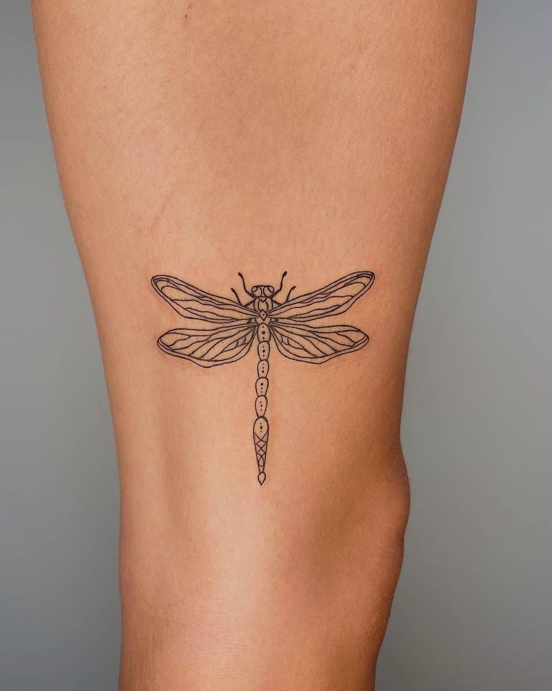 Small Dragonfly Tattoo Simple Idea