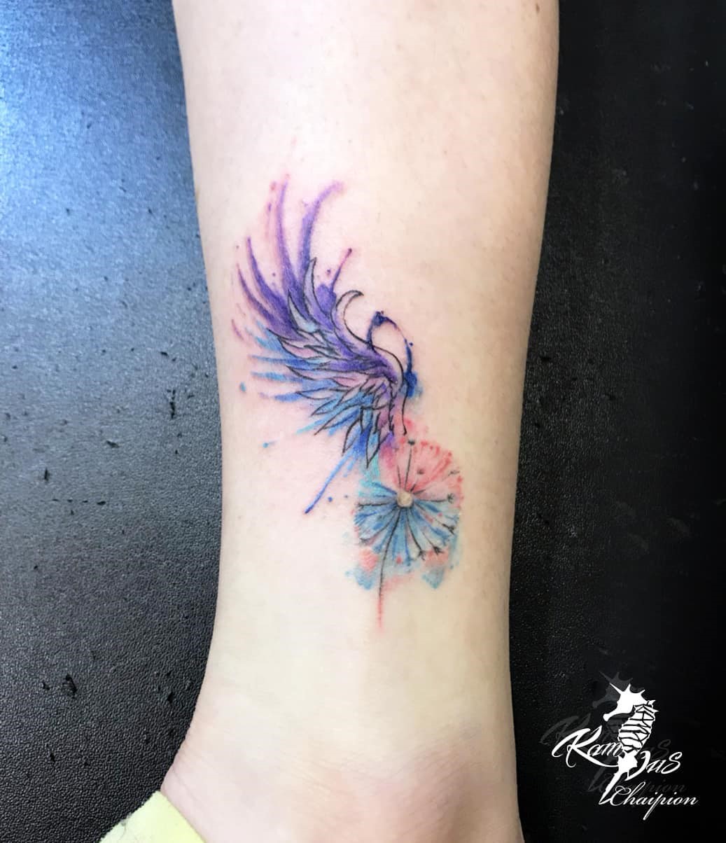 Watercolor Wing Print