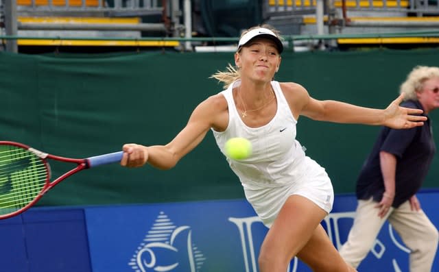 Maria Sharapova, aged 16, reached the semi-finals of the 2003 DFS Classic in Birmingham