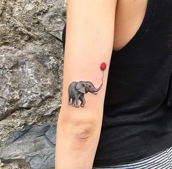 Cute elephant tattoo