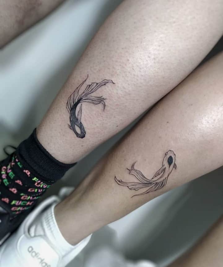 yin-yang fish tattoo