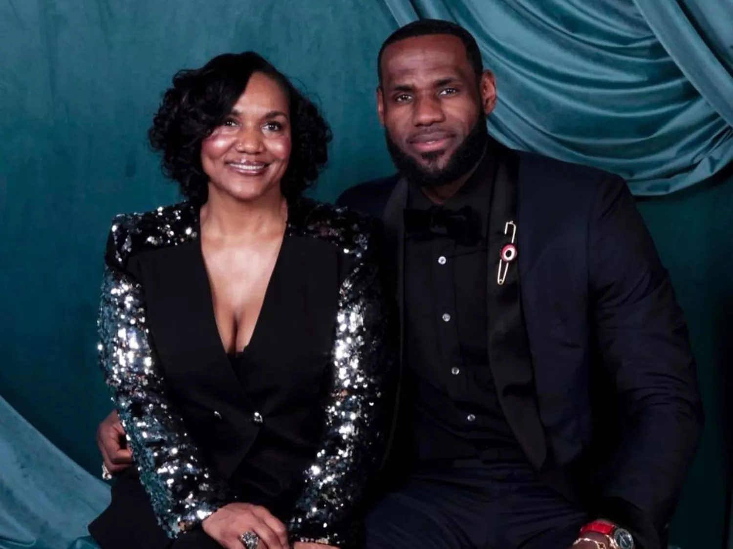 LeBron James and his mother Gloria