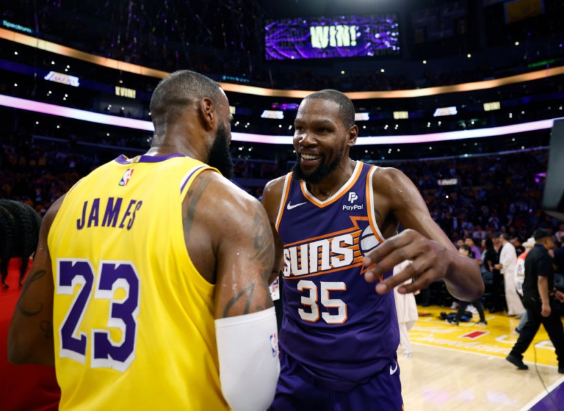 LeBron James and Kevin Durant - Phoenix Suns v Los Angeles Lakers