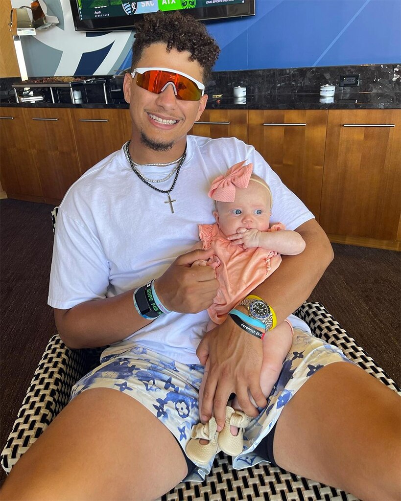 Patrick Mahomes, Daughter, Baby, Sterling, Brittany Matthews, Father's Day 2021, Instagram