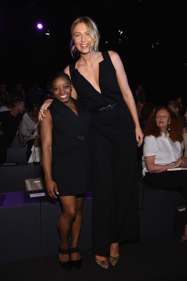 This Picture of Maria Sharapova and Simone Biles Might Be the Most Powerful  Photo from Fashion Week