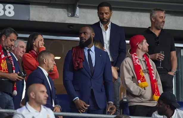 LeBron James regularly attends Liverpool games when it doesn't clash with the NBA season.