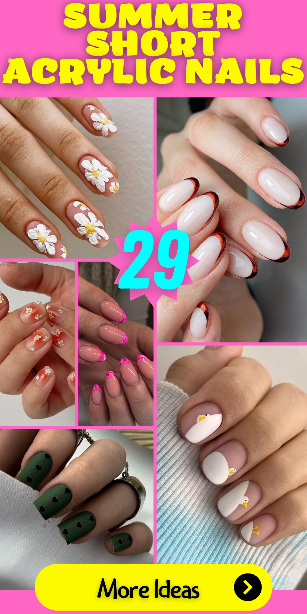 Stay Cool and Chic: Summer Short Acrylic Nail Designs