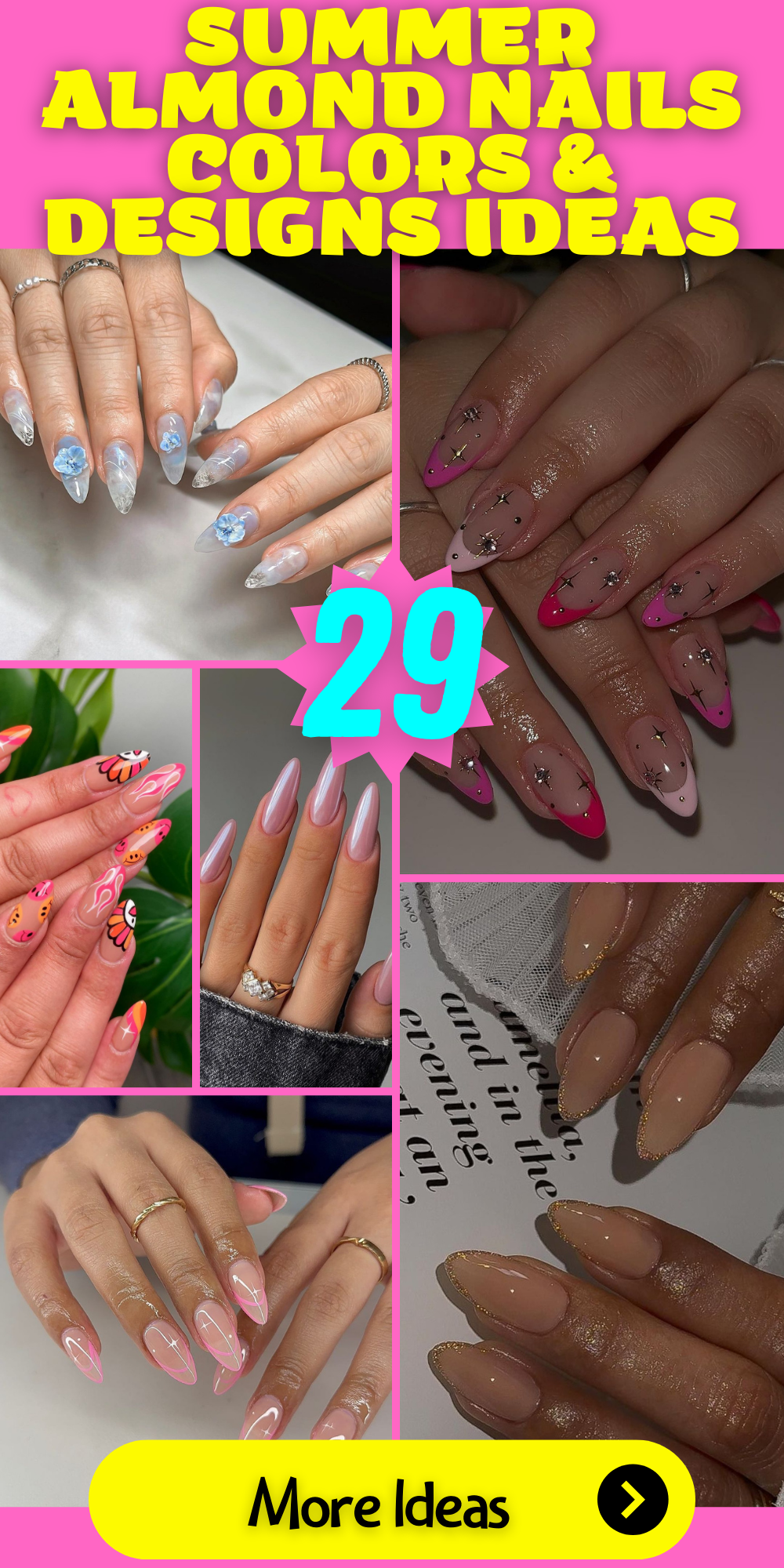 Sizzling Summer Almond Nails: Colorful Designs and Ideas