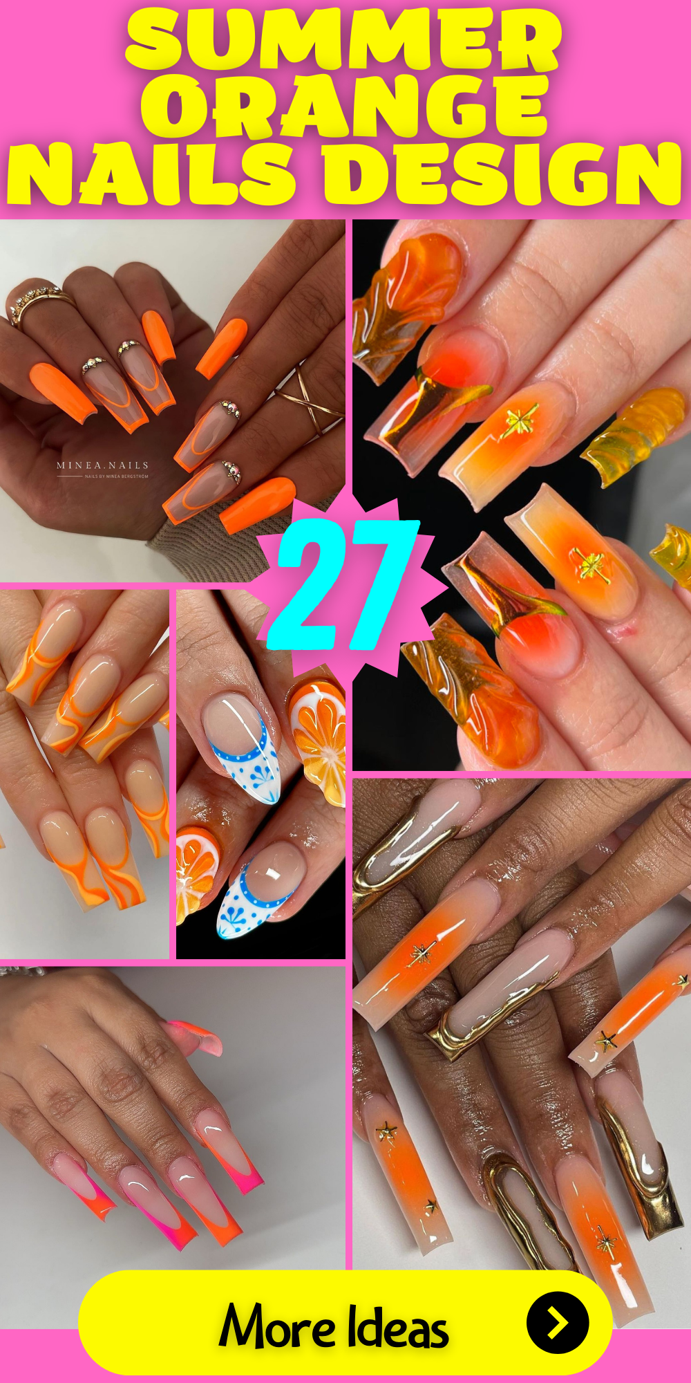 27 Vibrant Summer Orange Nail Designs to Brighten Your Look