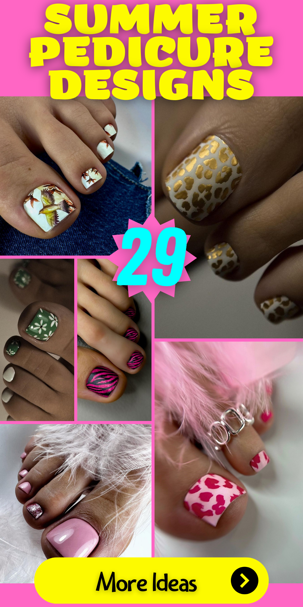 Dive into Summer Vibes: 29 Pedicure Designs to Make Your Toes Pop!