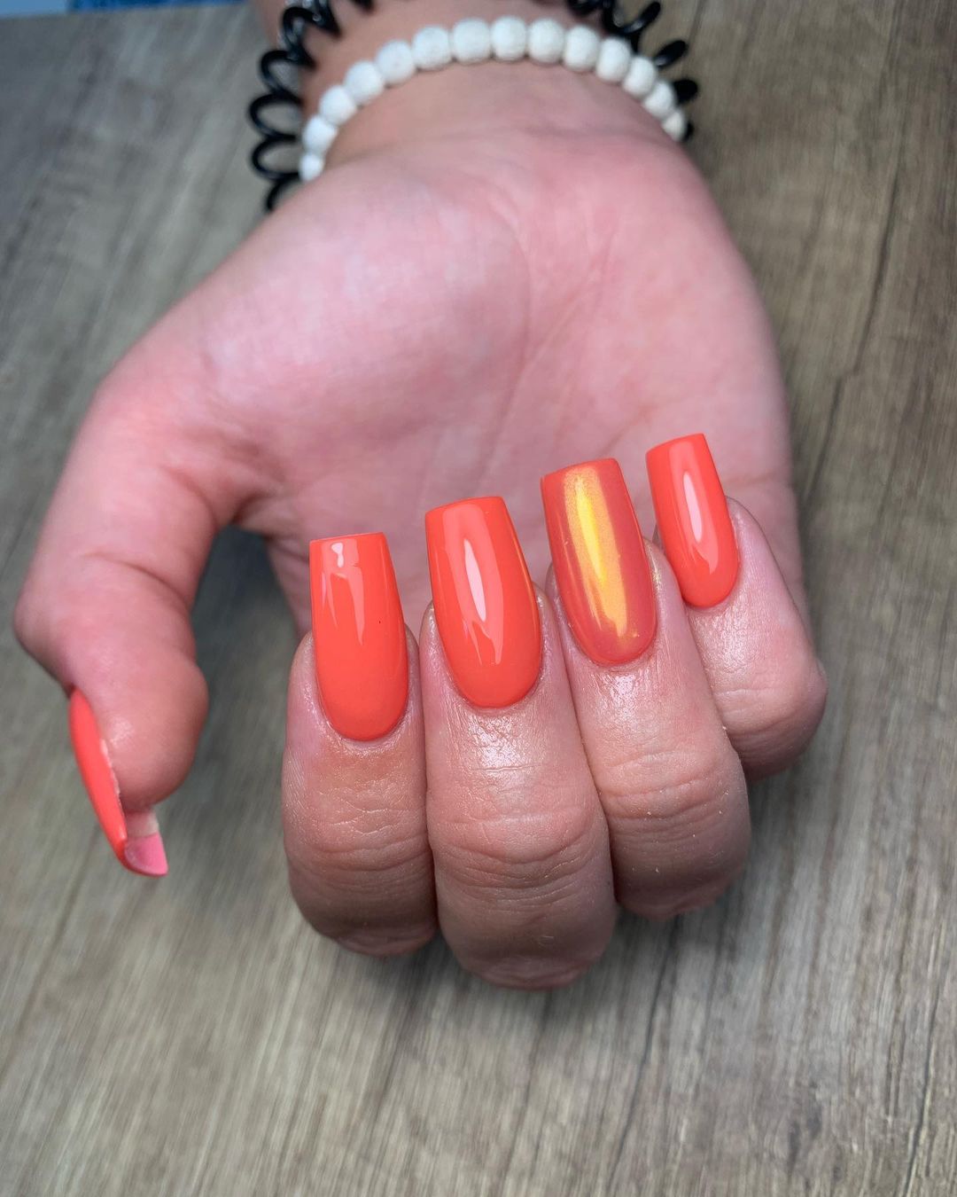 Glowing Glamour: 25 Neon Coral Nails Ideas to Brighten Your Look