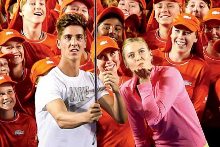 Aus Open: Sharapova surprises ball kids at traditional photoshoot