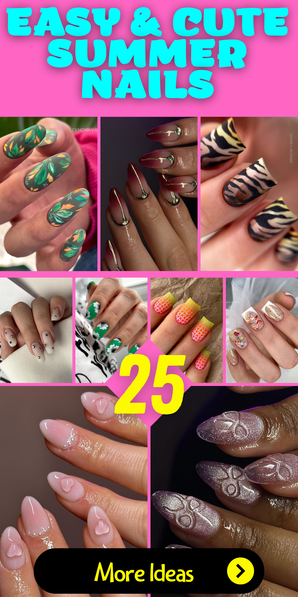 25 Easy & Cute Summer Nail Ideas for Effortless Style