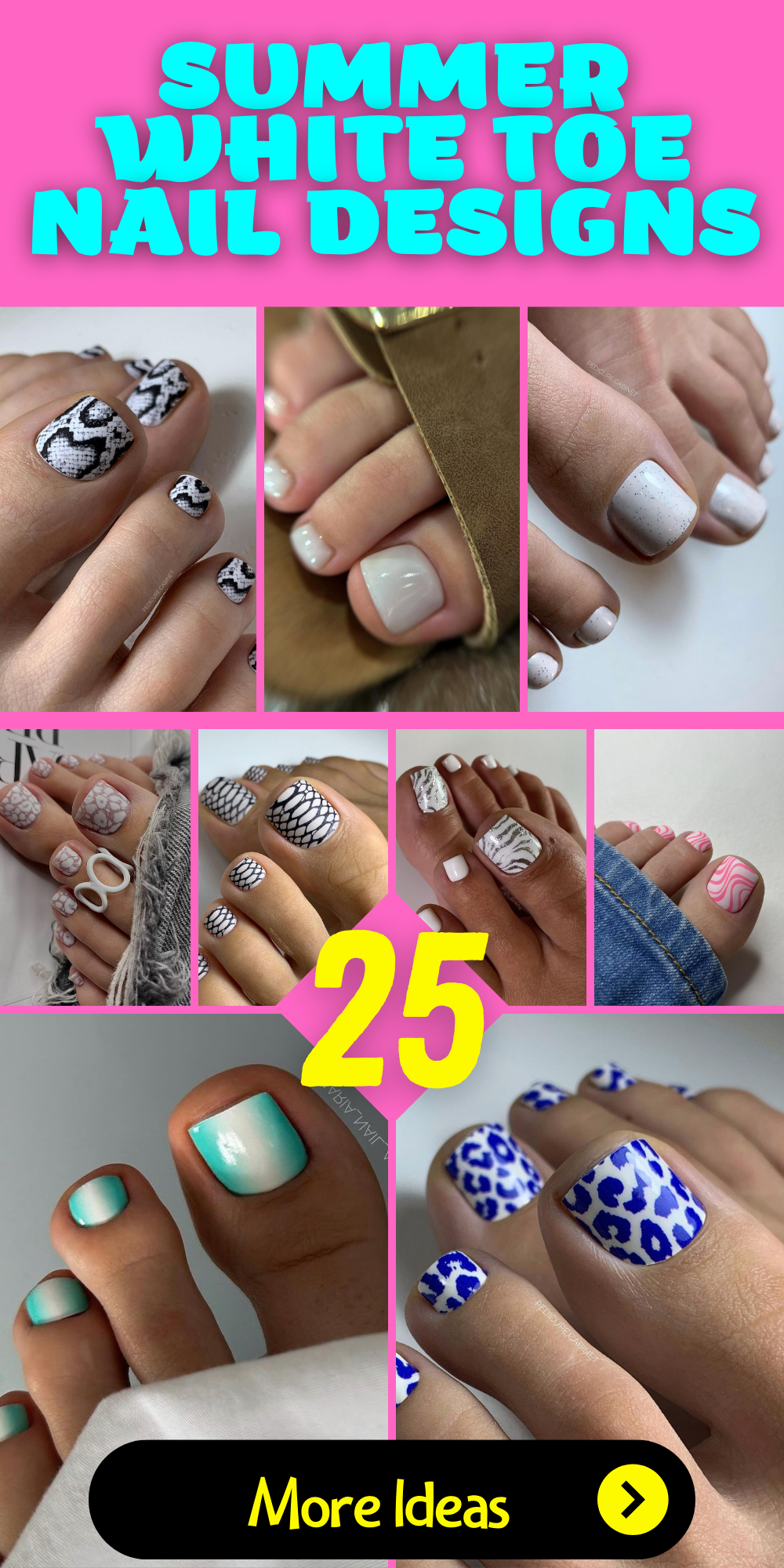 25 Fresh and Chic Summer White Toe Nail Designs for Every Occasion