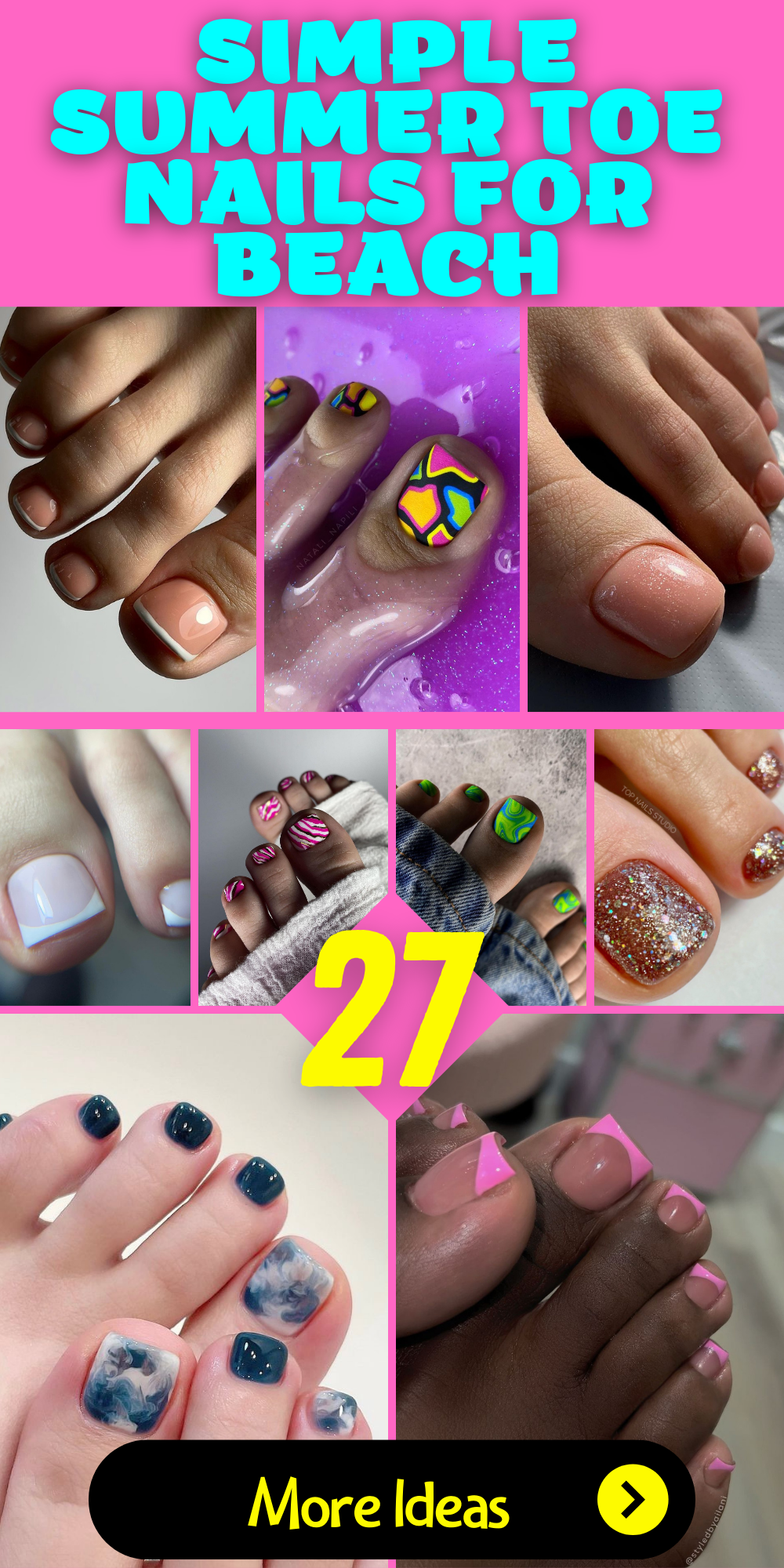 Beach-Ready Toes: Simple Summer Toe Nail Ideas