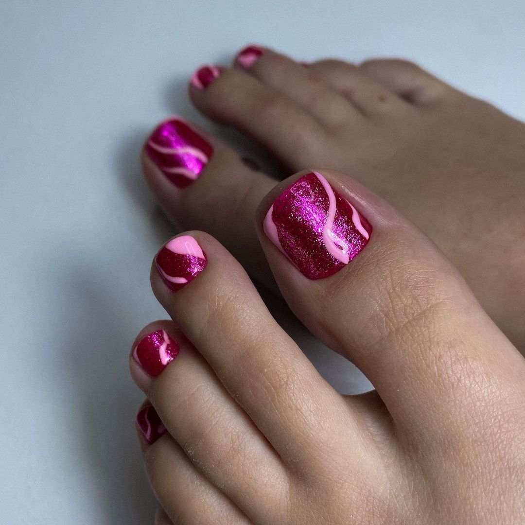 27 Hot Pink Toe Nail Designs to Rock This Summer: Get Inspired!