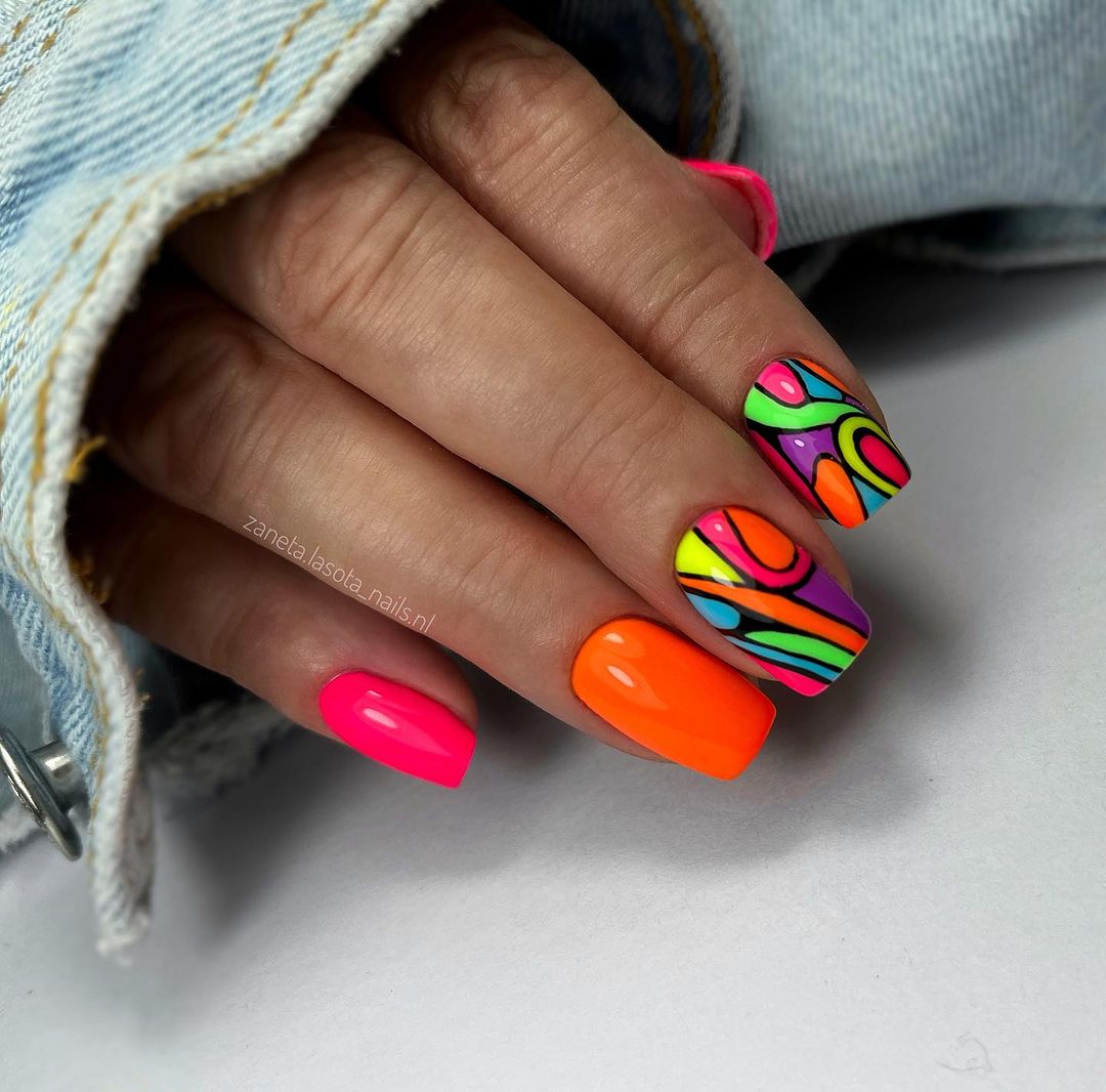 29 Neon Summer Nails: Shades & Designs to Brighten Your Look