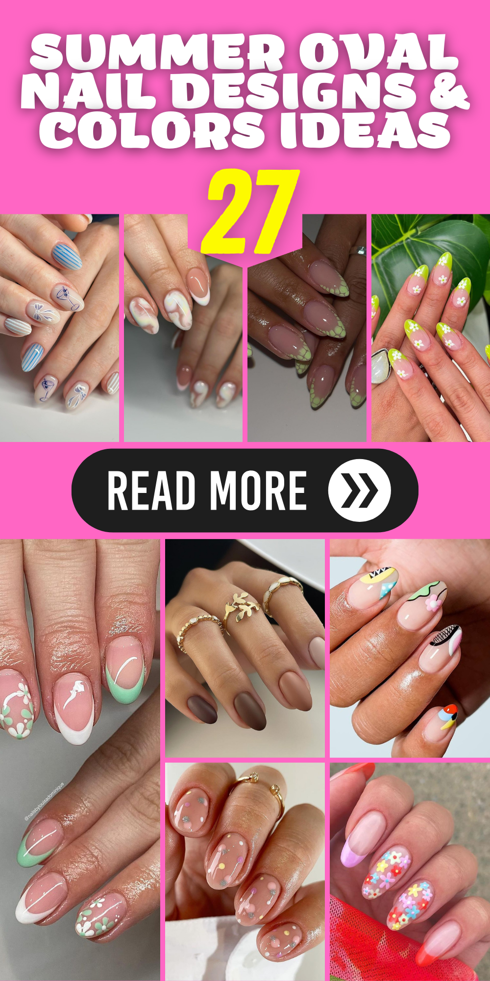 Get Creative: Summer Oval Nail Designs & Color Ideas to Elevate Your Look