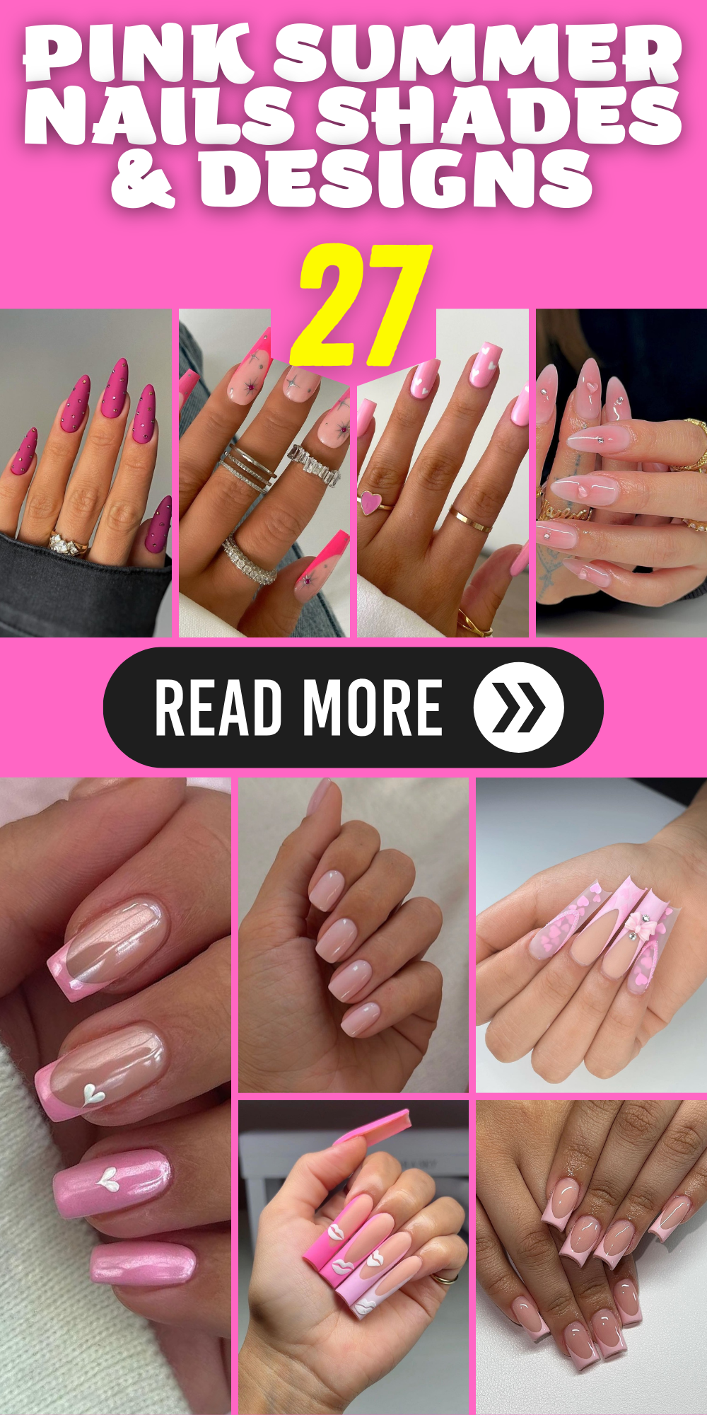 Pretty in Pink: Summer Nails Shades & Designs to Beat the Heat