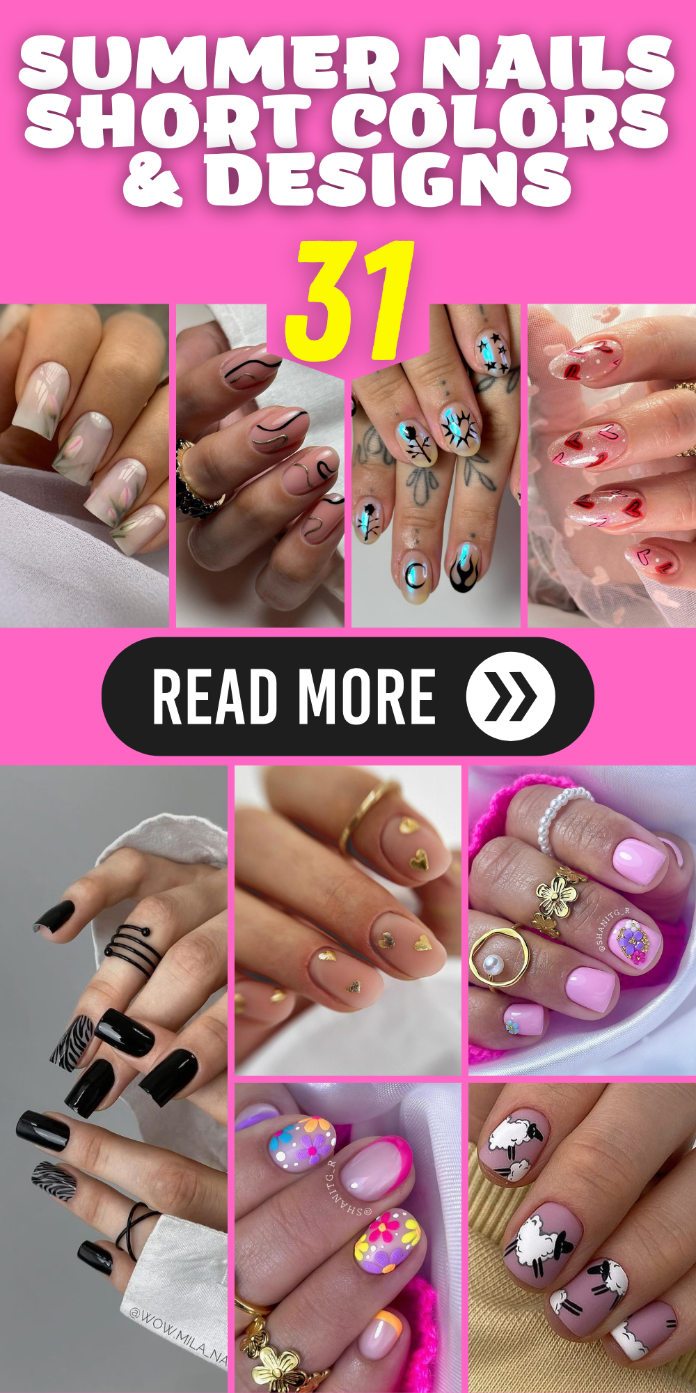 Effortlessly Stylish: Short Colors & Designs for Summer Nails