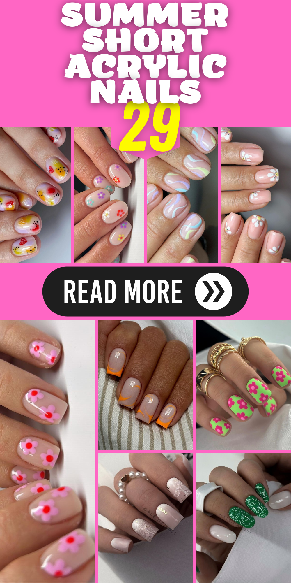 Stay Cool and Chic: Summer Short Acrylic Nail Designs