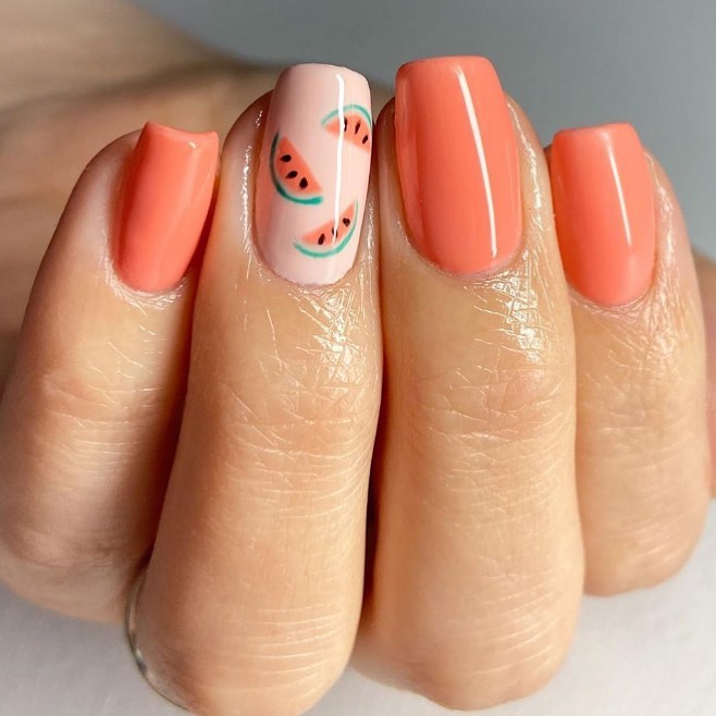 Glowing Glamour: 25 Neon Coral Nails Ideas to Brighten Your Look