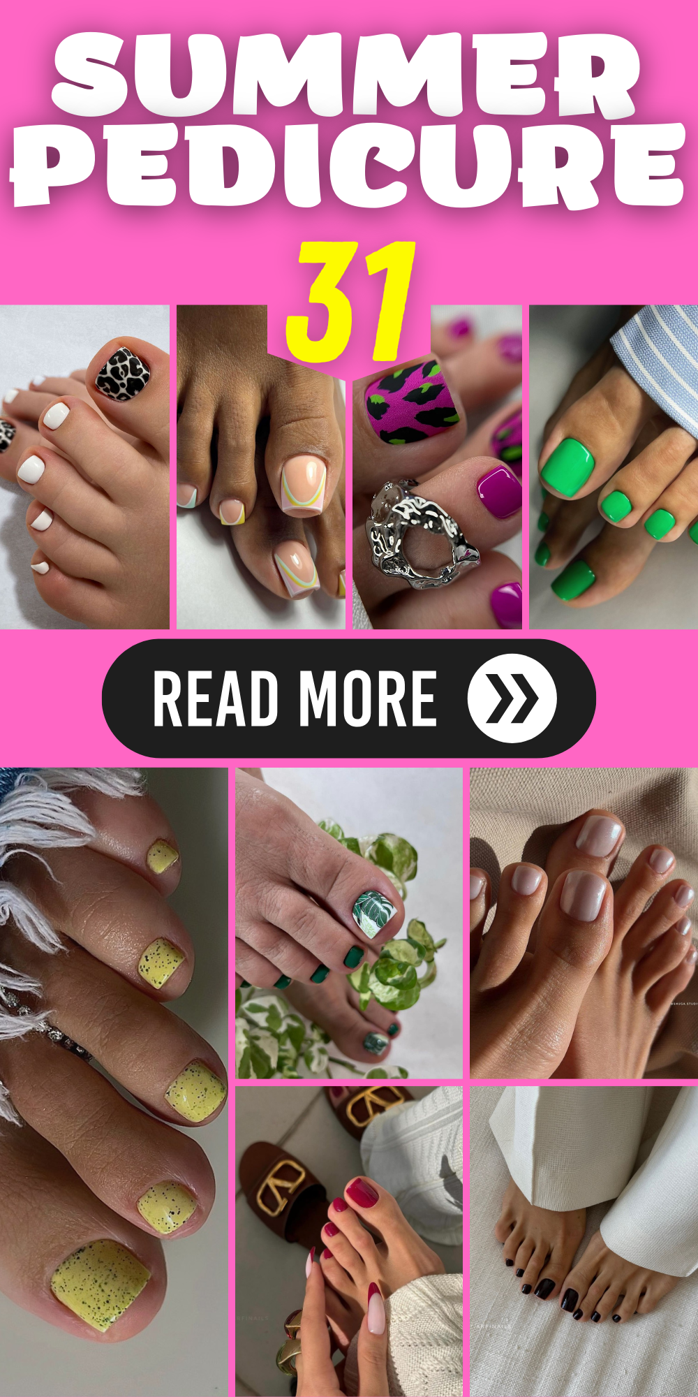 Sunny Steps: 31 Summer Pedicure Ideas to Keep Your Feet Stylish and Fresh