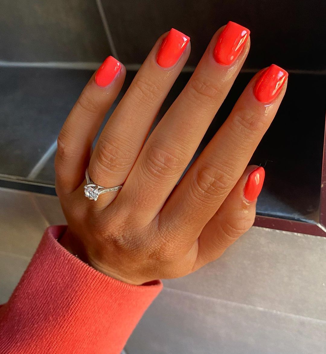 Glowing Glamour: 25 Neon Coral Nails Ideas to Brighten Your Look