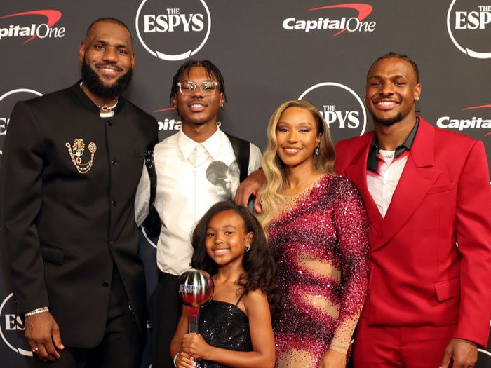 LeBron James' Family: Wife Savannah and Kids Bronny, Bryce, and Zhuri