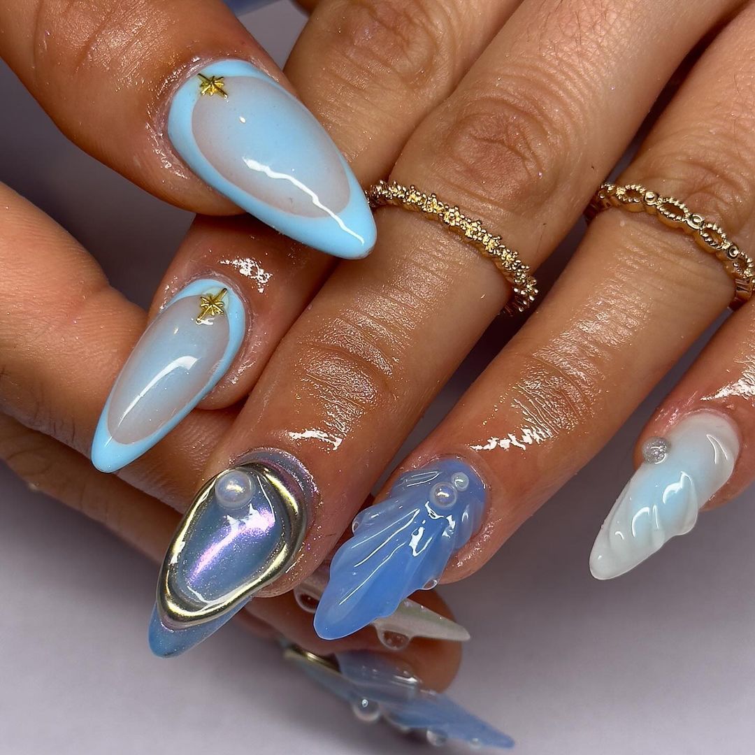 27 Stunning Blue and Silver Nails Ideas for Your Next Manicure