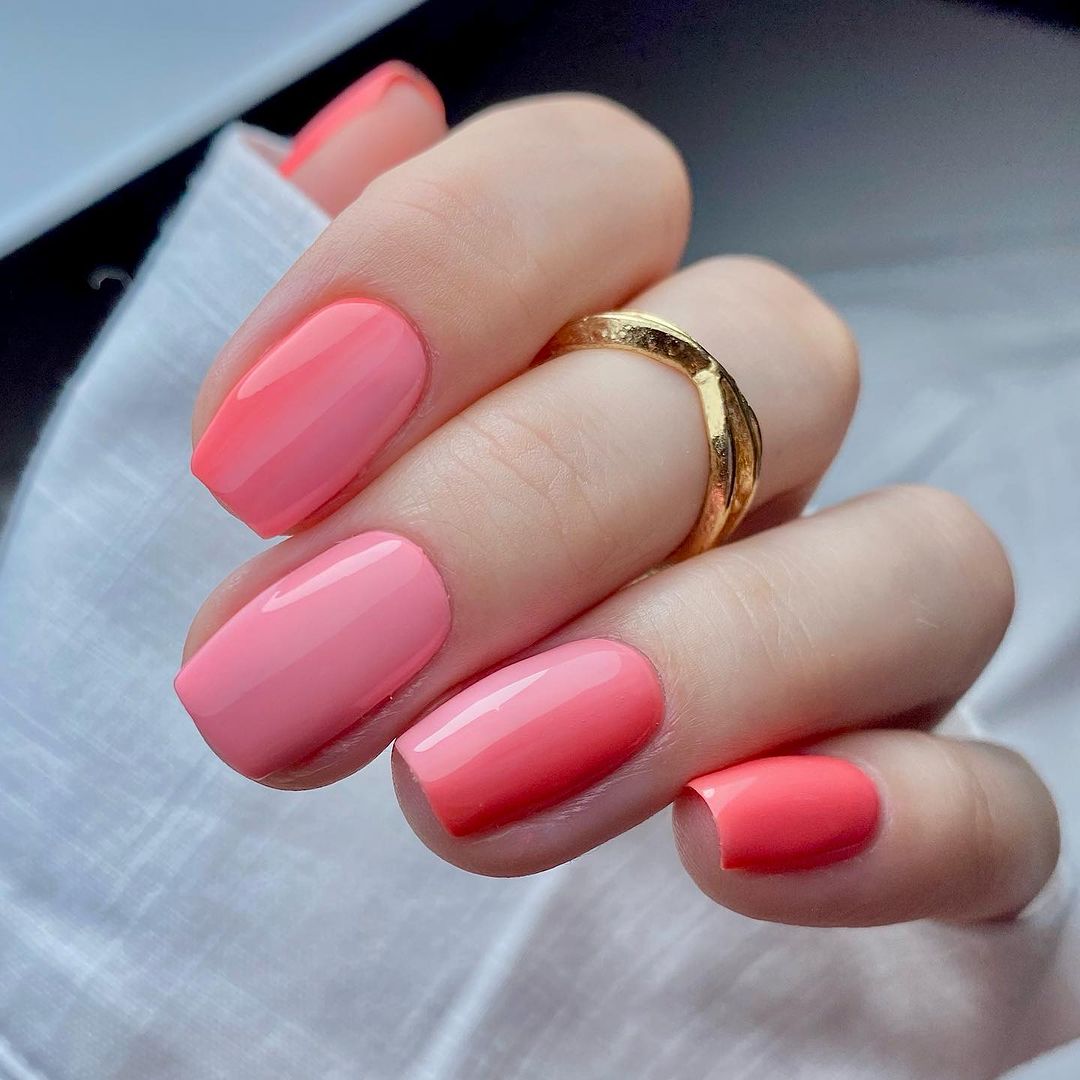 Glowing Glamour: 25 Neon Coral Nails Ideas to Brighten Your Look