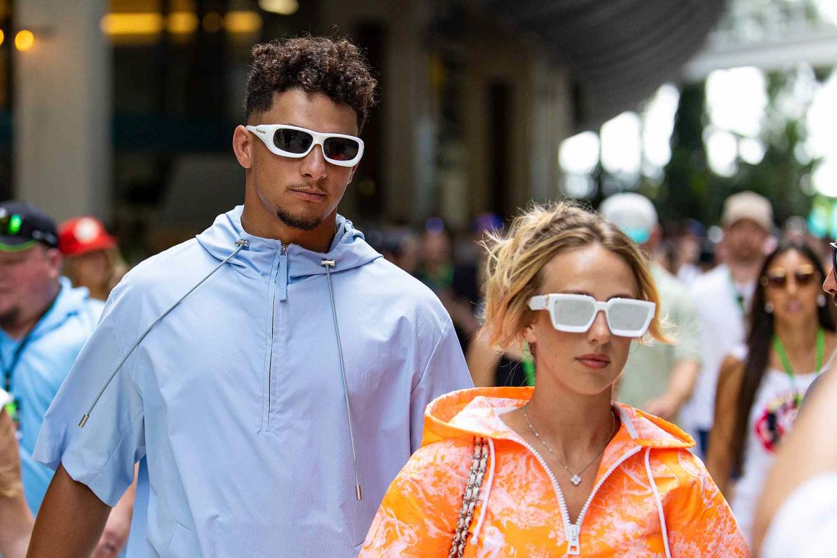 Patrick and Brittany Mahomes Dress Casually for F1 Grand Prix Brunch in  Miami