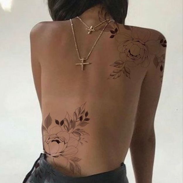 Flower Tattoos For Women On Back