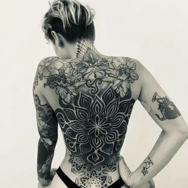 Large Back Tattoos For Women