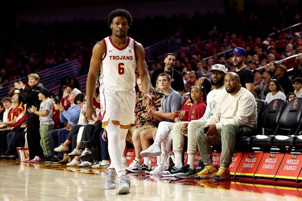 LeBron James Got Emotional Watching Son Bronny James USC Basketball Debut 2