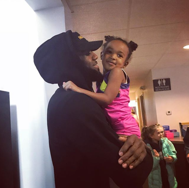 LeBron James Films The Cutest Cooking Tutorial With His Daughter Zhuri