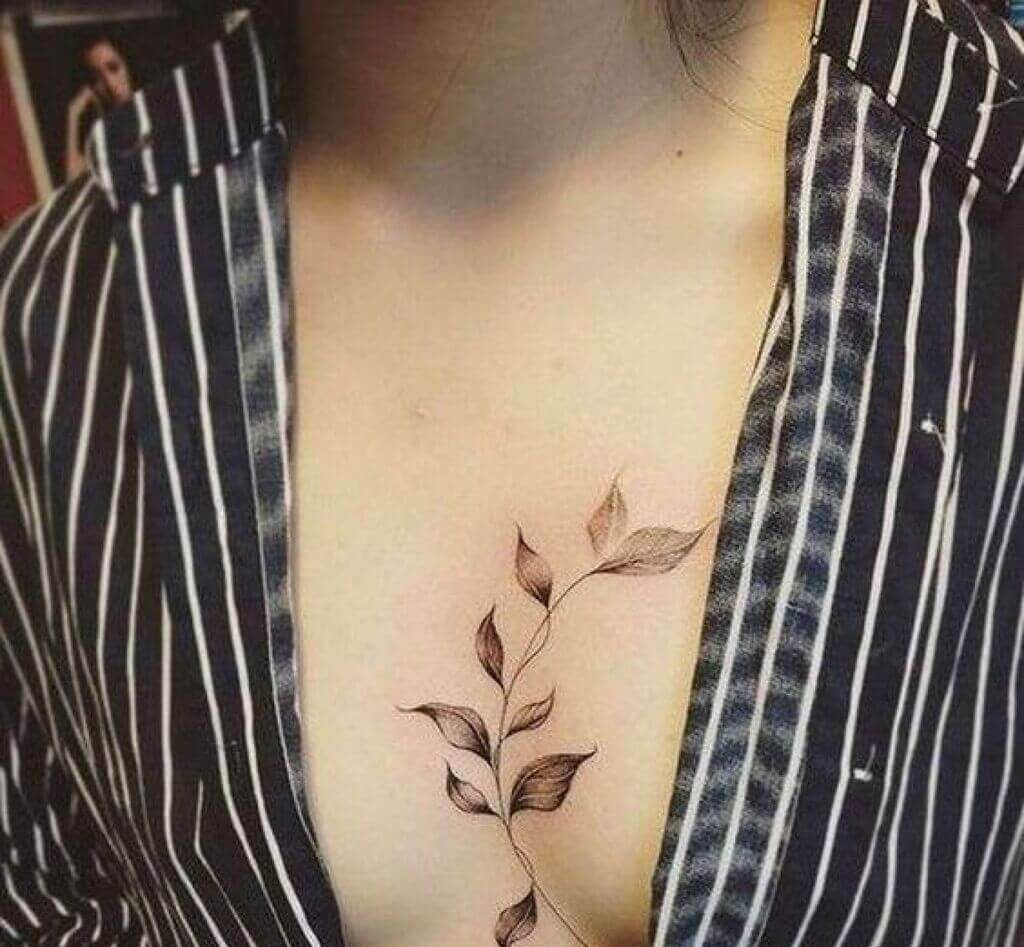 breast tattoo design