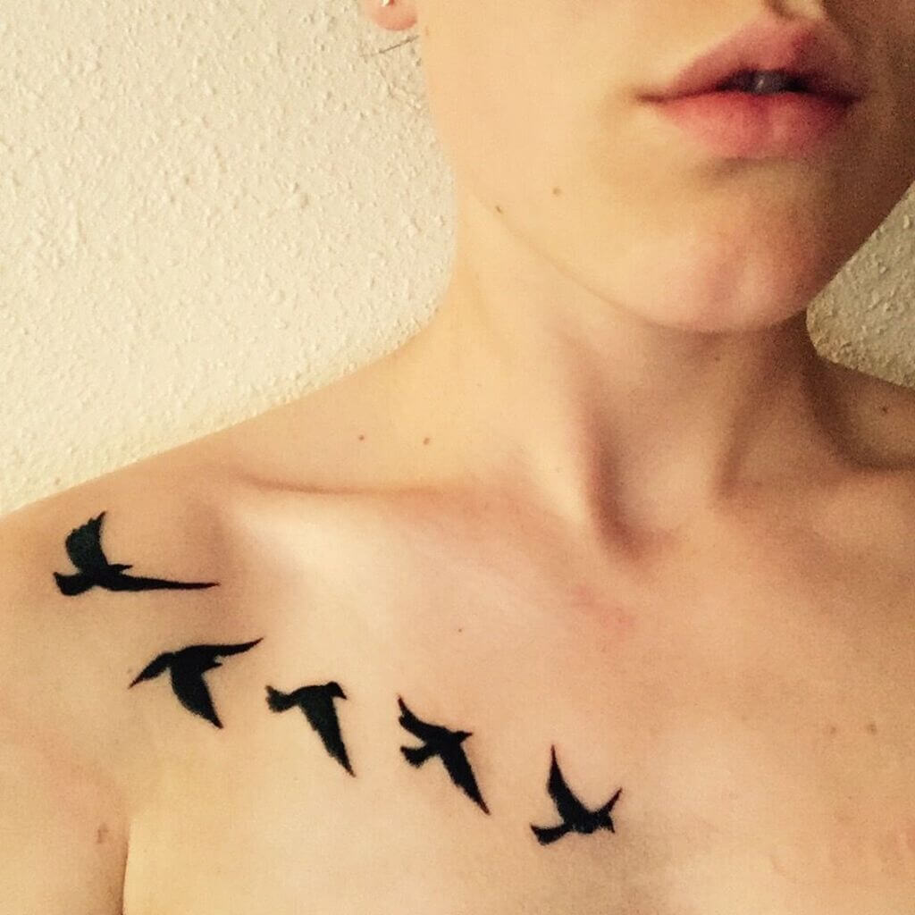 small chest tattoos for women