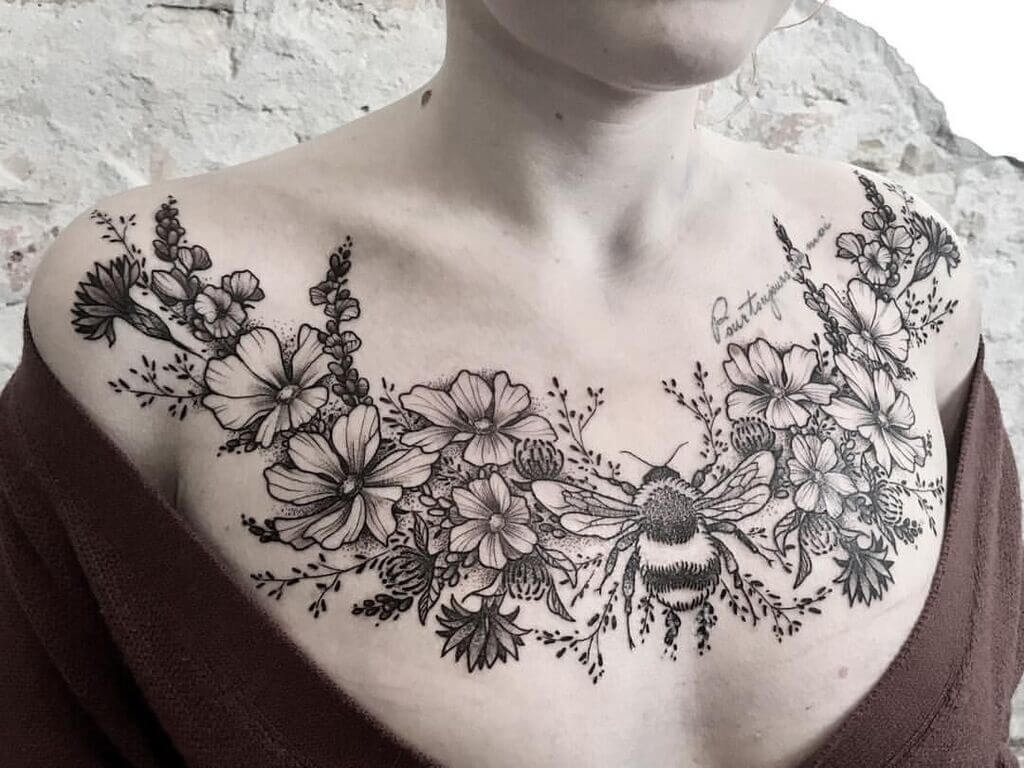 chest tattoos for women