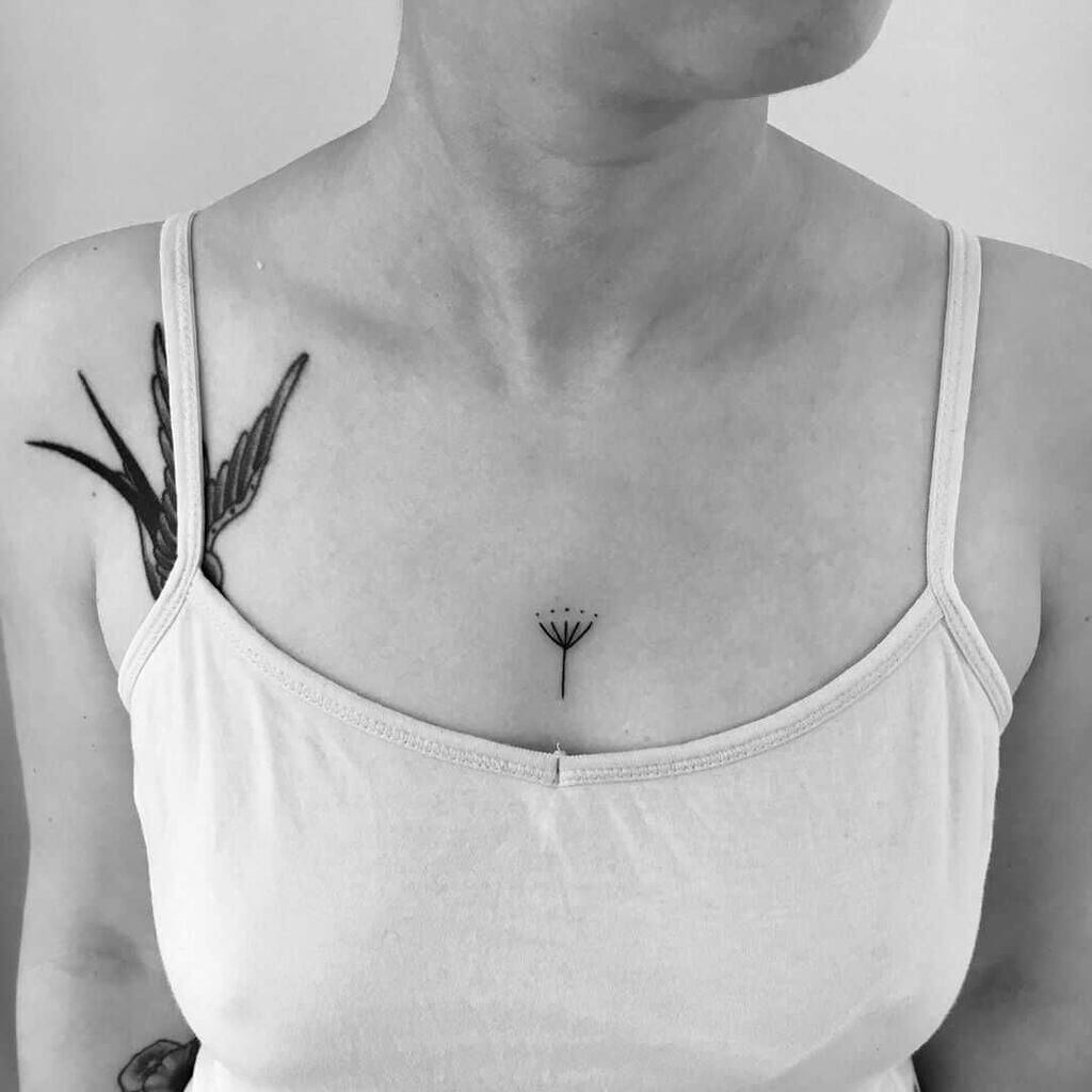 chest piece tattoos for women