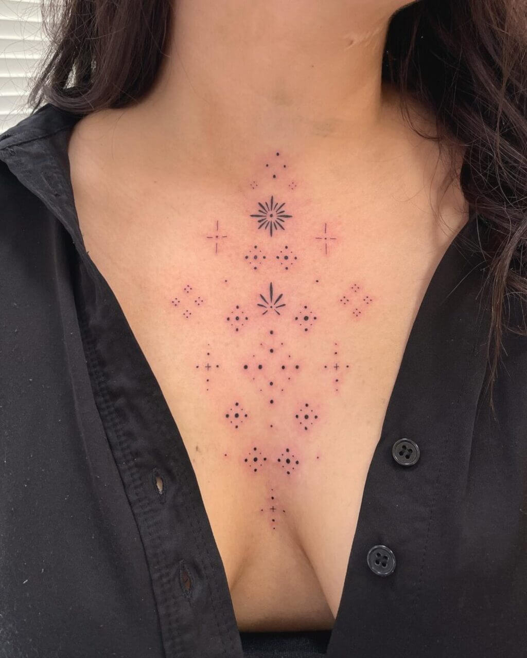 chest piece tattoos for women