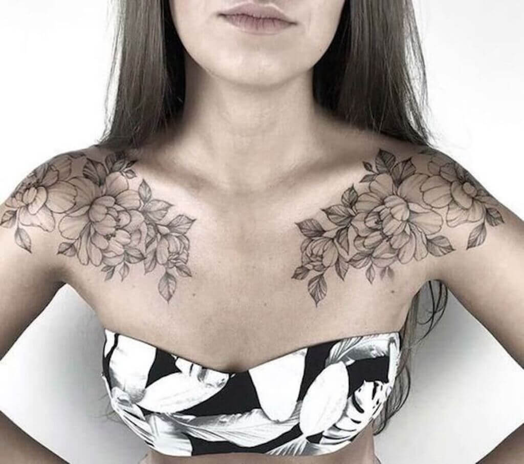 breast tattoo design