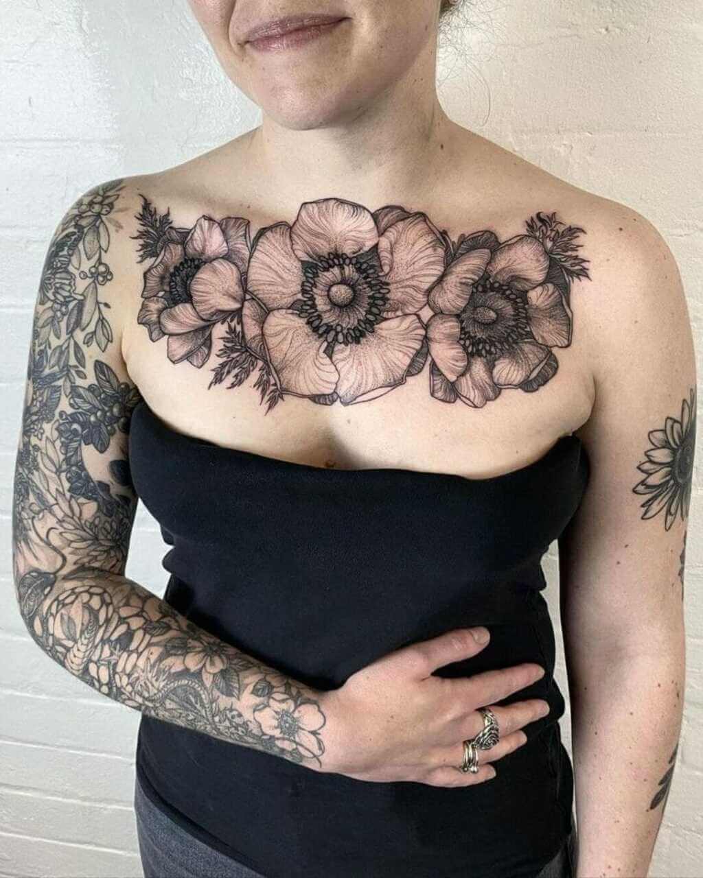 chest tattoos for women