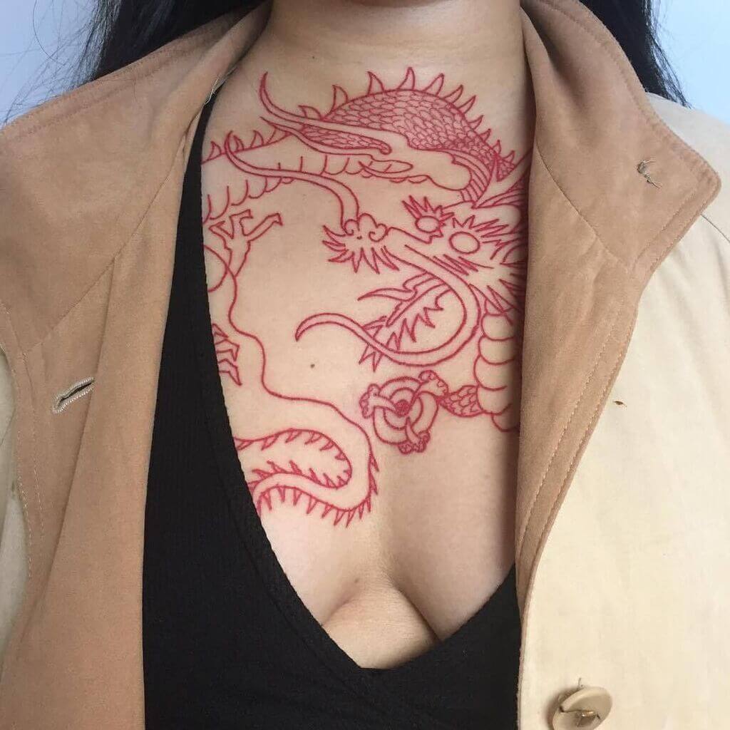 cute side chest tattoos for females