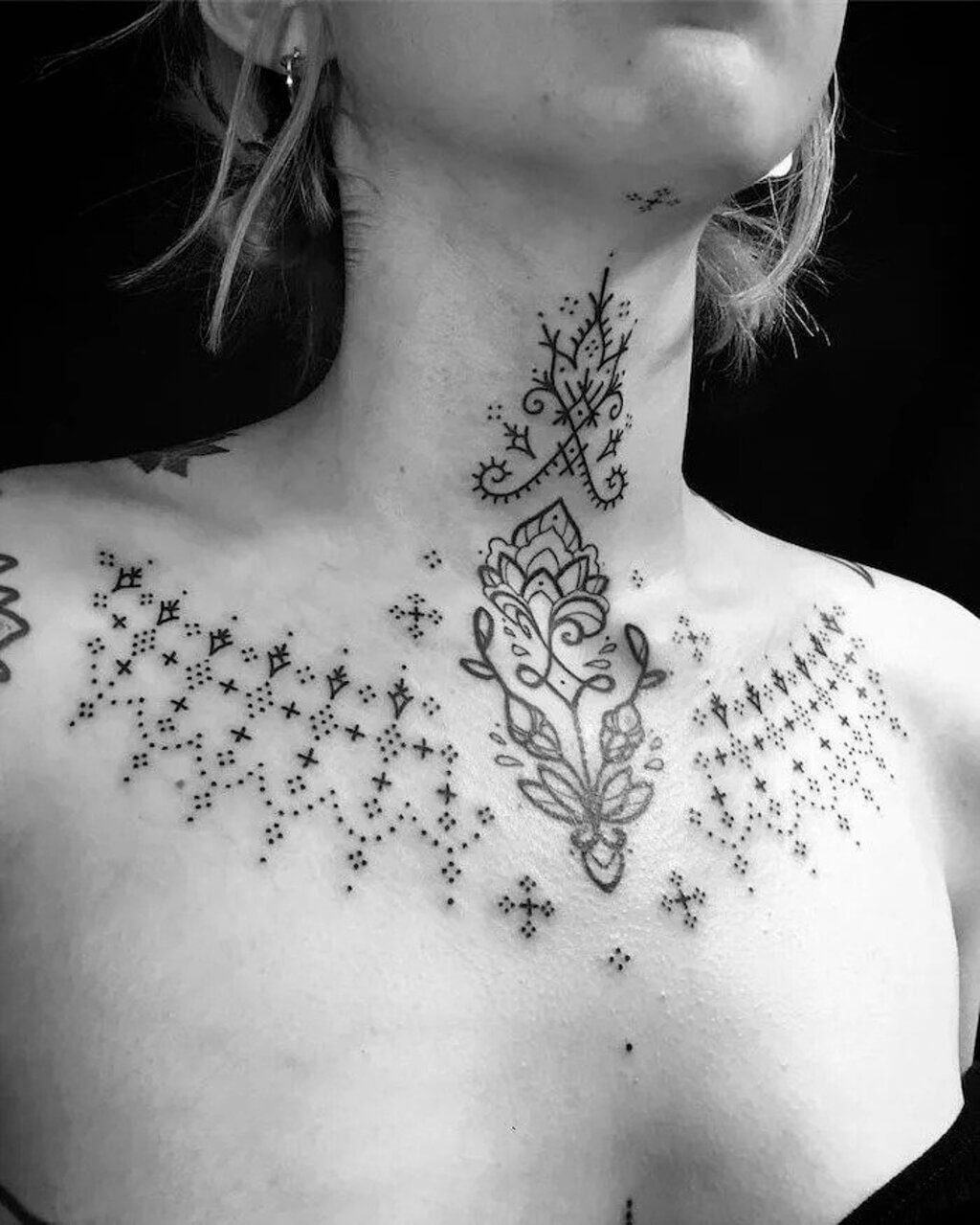 breast tattoo design