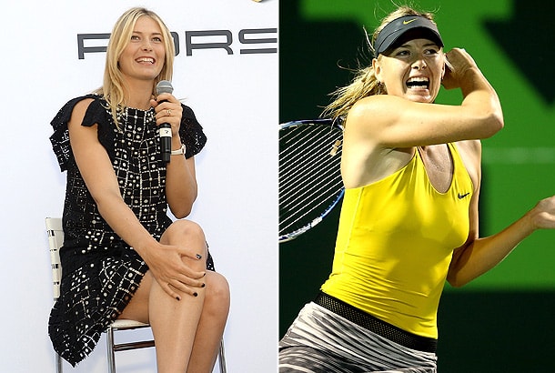 Maria Sharapova attends 'Porsche Media Night' (she's a Porsche brand ambassador) before the start of the Sony Open in Miami. (Getty Images)