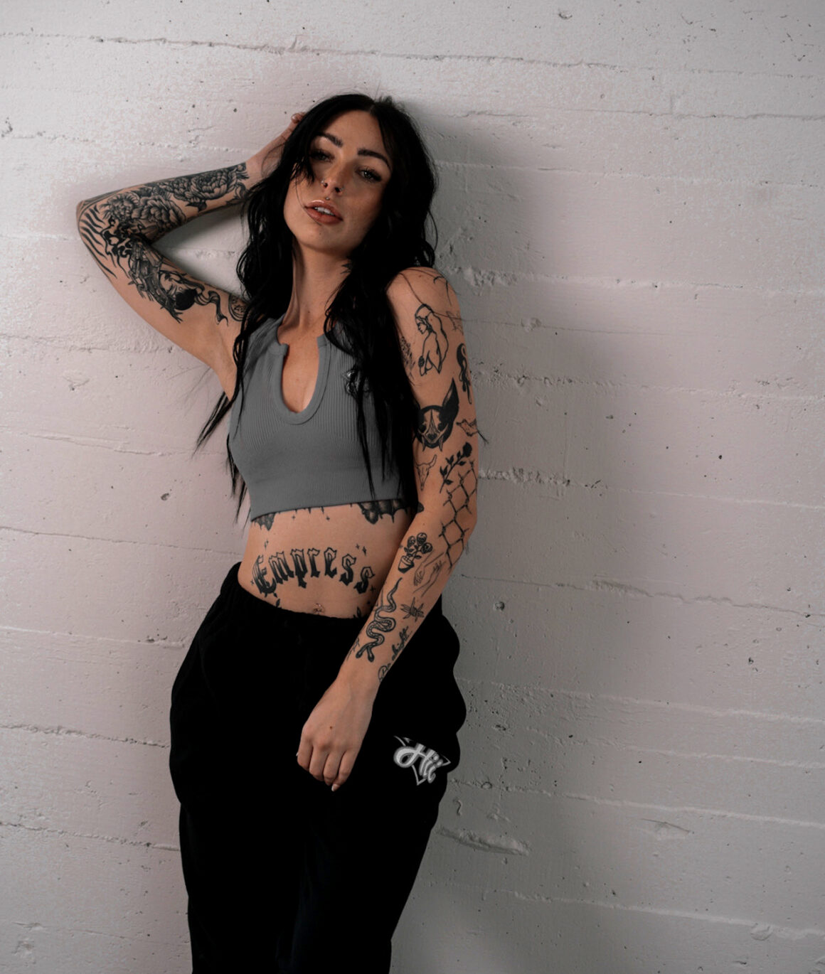 Ally, Tattoo model, photo by @itsdesilu