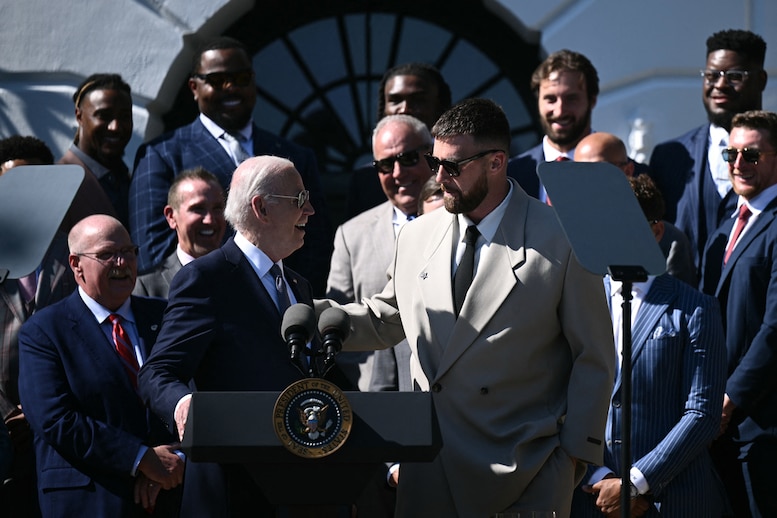 Travis Kelce, Joe Biden White House