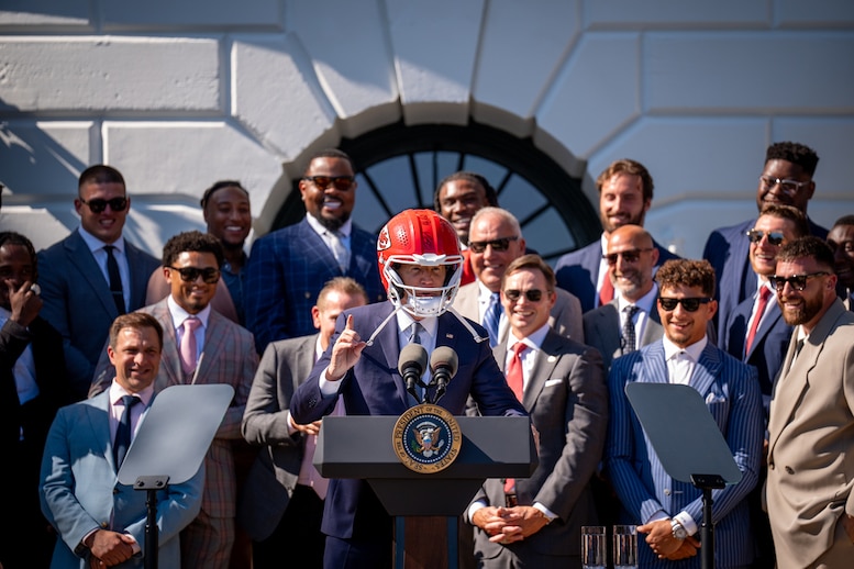 Travis Kelce, Patrick Mahomes, Joe Biden, Kansas City Chiefs, White House