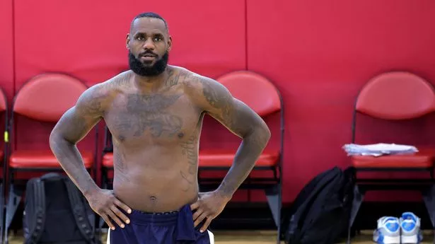 LeBron James is at USA Basketball practice ahead of the Olympics